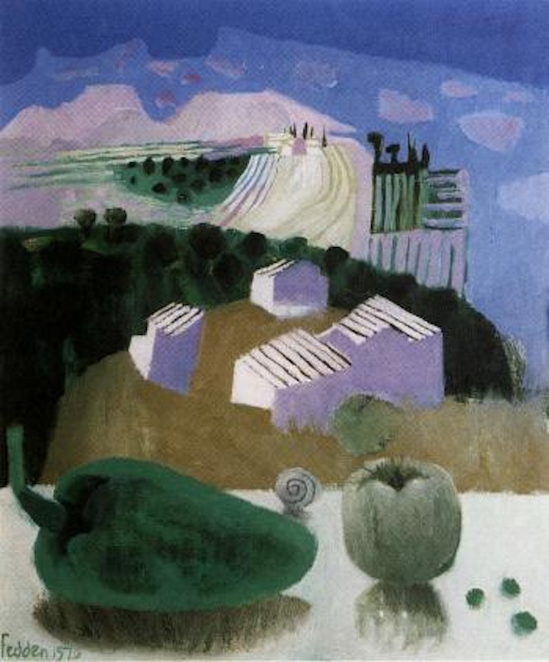 Green peppers by Mary Fedden