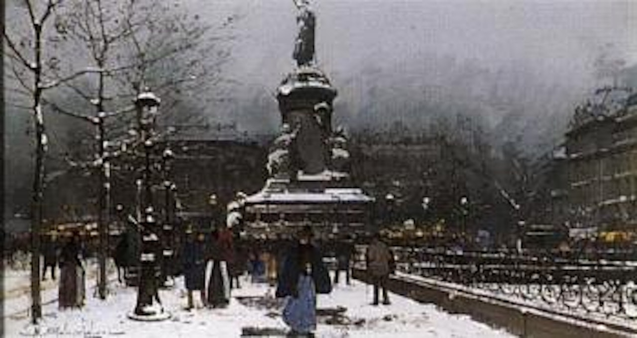 La Place de la Republique, Paris by Eugene Galien-Laloue