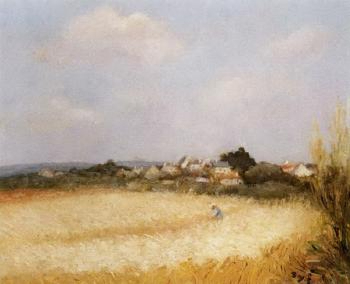 Le moissonneur du Graniol, Bretagne by Marcel Dyf