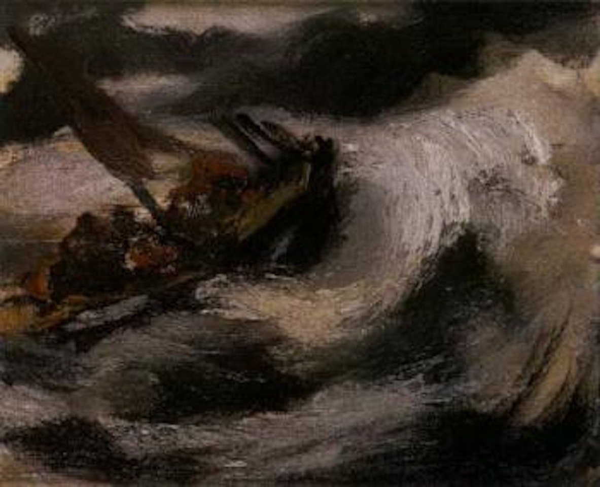 Bateau sur la mer by Emmanuel Mané-Katz