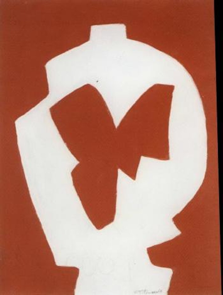 Composition in Red and White by Serge Poliakoff