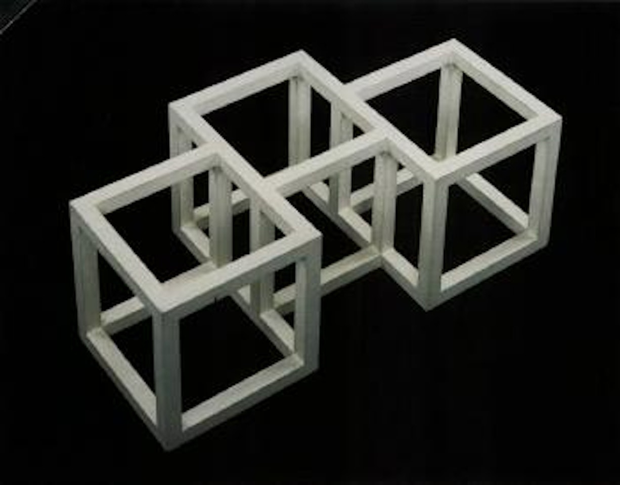 Three Cubes of Twenty by Sol LeWitt