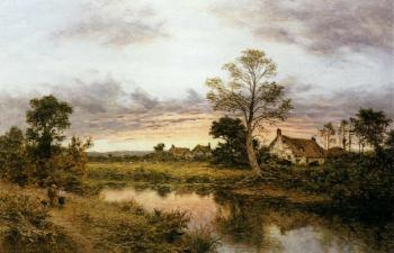 Evening, Worcestershire by Benjamin Williams Leader