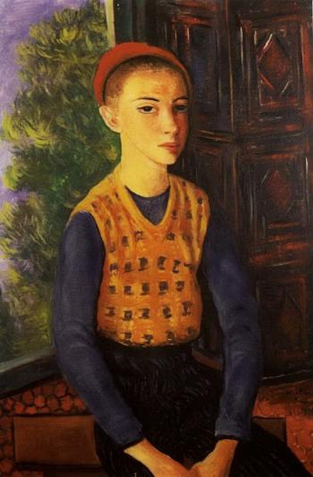 Garcon a la chemise bleue by Moïse Kisling