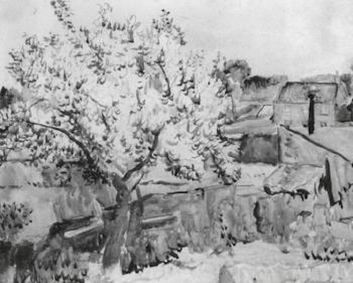 Tree in blossom by George Leslie Hunter