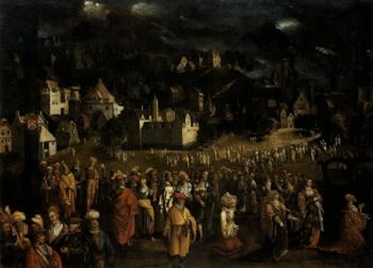 Solomon worshipping foreign idols by Flemish School