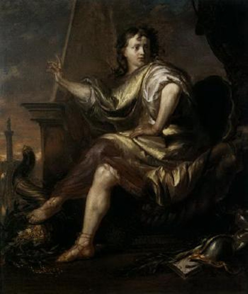 Portrait of young man as Mars by Flemish School