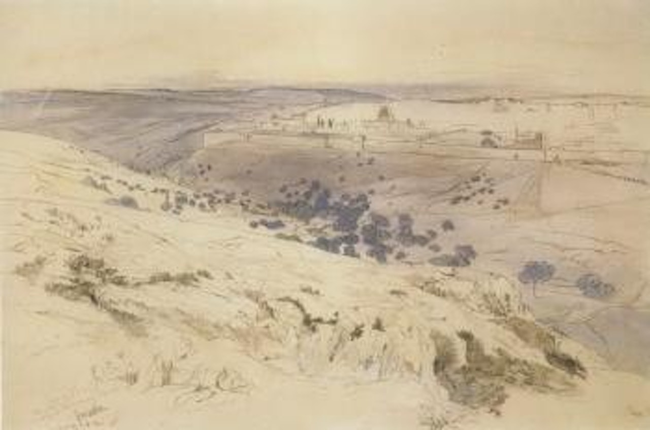 Jerusalem from Mount of Olives by Edward Lear