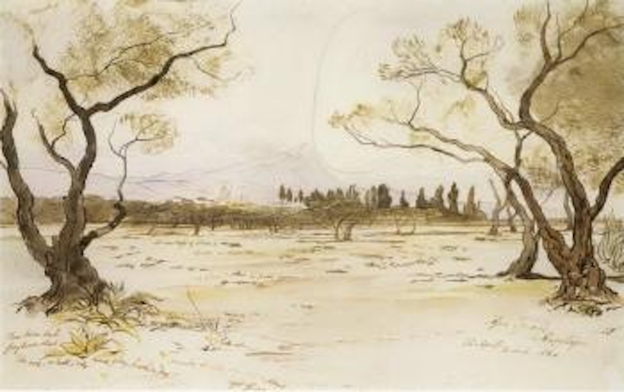 Near Kanea, Crete by Edward Lear