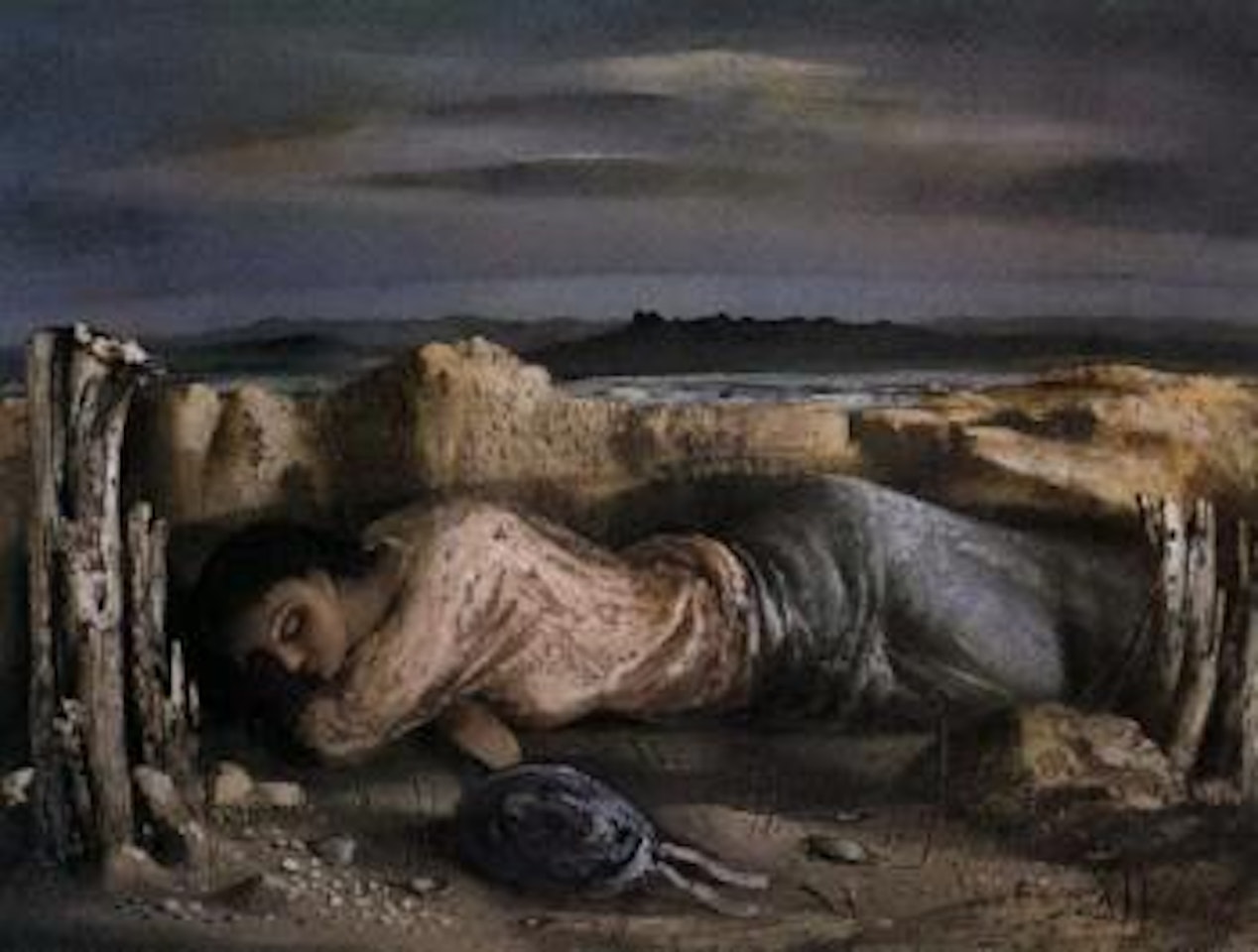 Girl resting by Daniel O'Neill