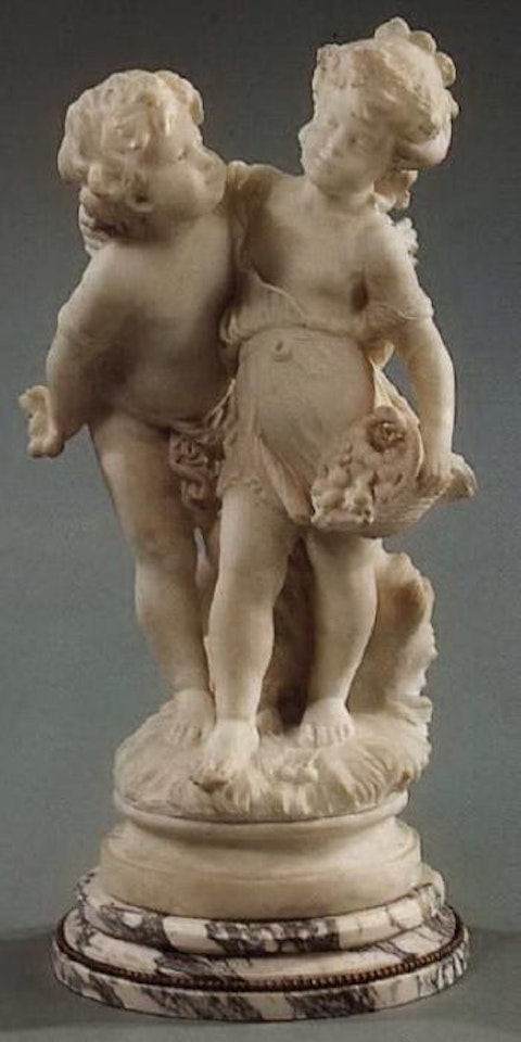 Two young children by Mathurin Moreau