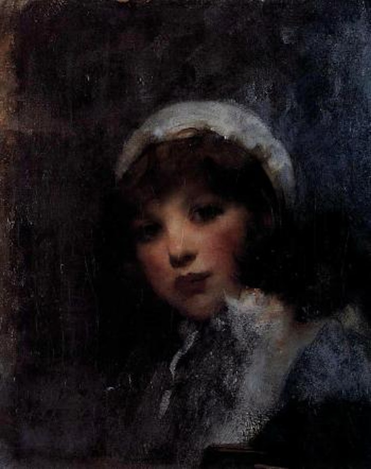 Portrait of a young girl by James Jebusa Shannon