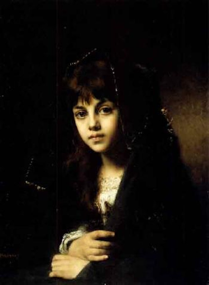 The girl with hazel eyes by Alexei Harlamoff