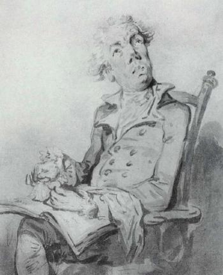 Sedentary gentleman by Thomas Rowlandson