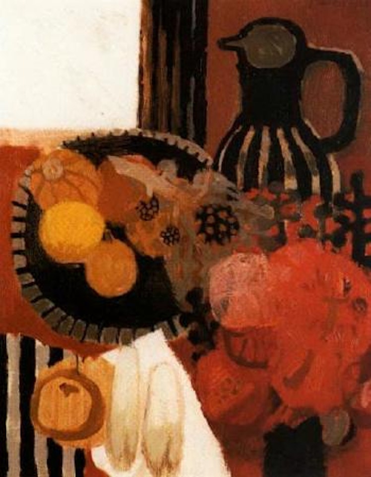 Fruit and flowers by Mary Fedden