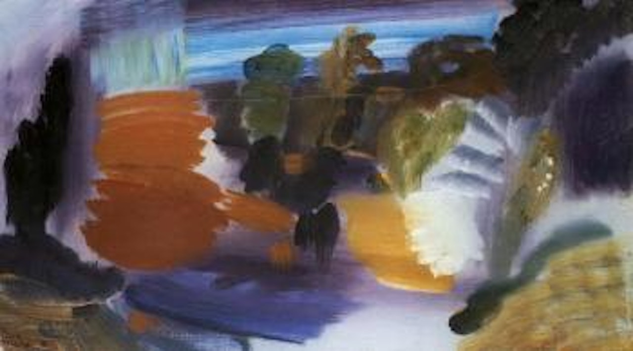 Purple sky reflected no 2 by Ivon Hitchens