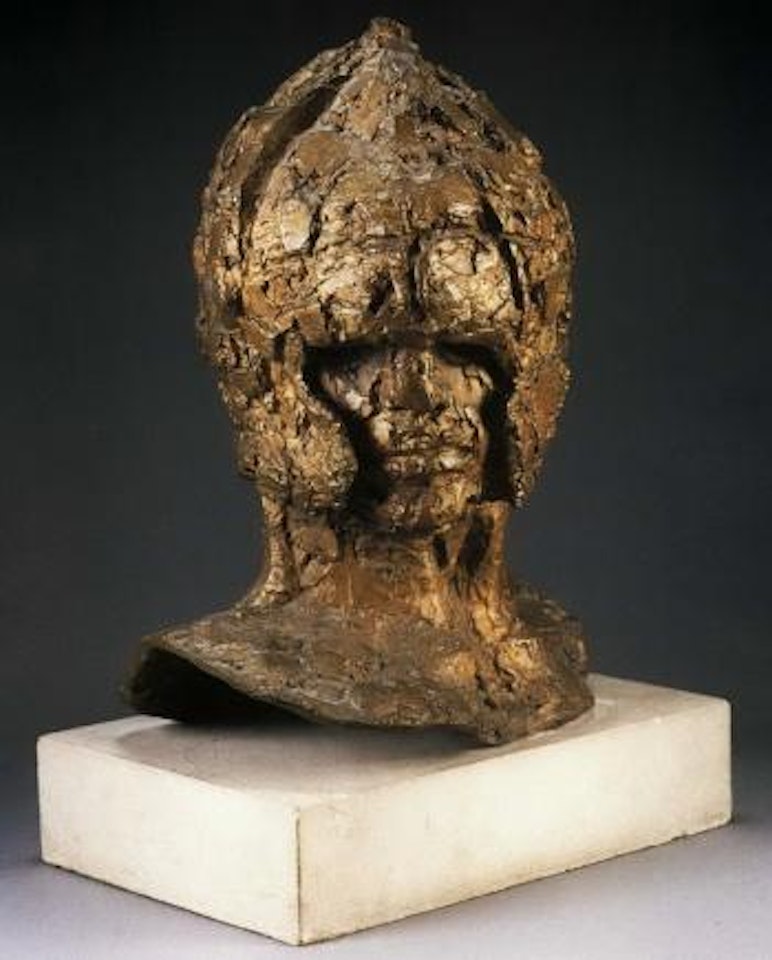 Warrior's head by Elisabeth Frink