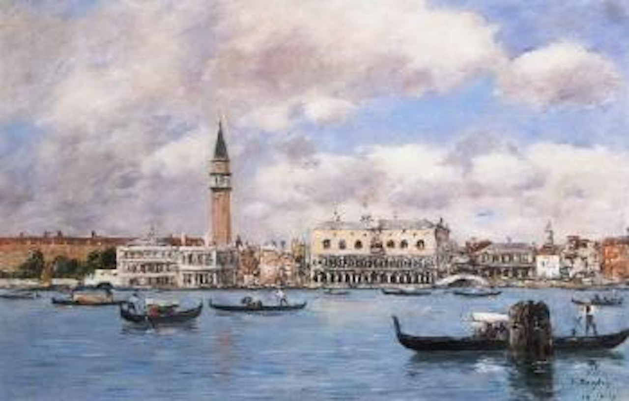 Venise, le Campanile, le Palais Ducal et la Piazzetta by Eugène Boudin