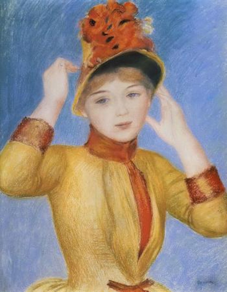 Buste de femme, corsage jaune by Pierre-Auguste Renoir