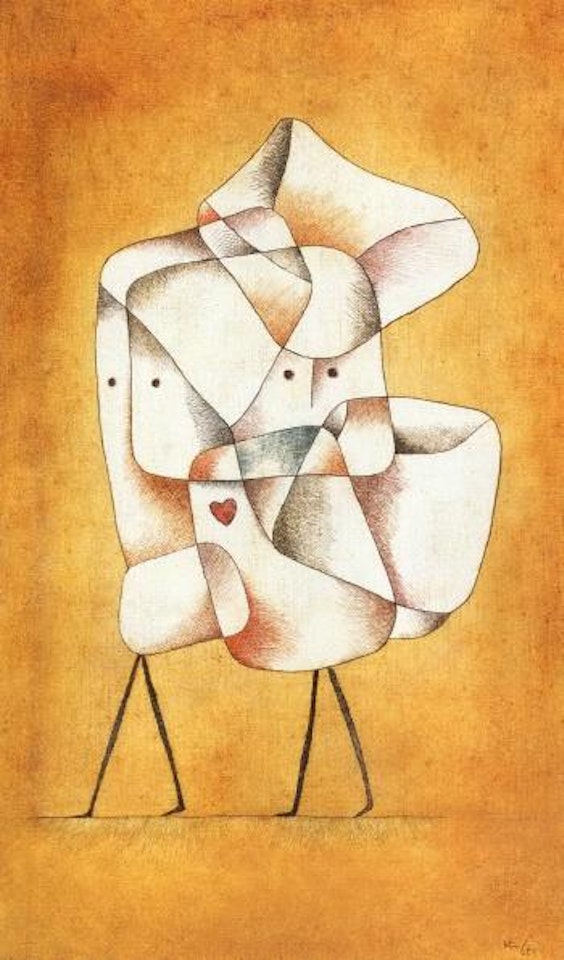 Geschwister - brother and sister by Paul Klee