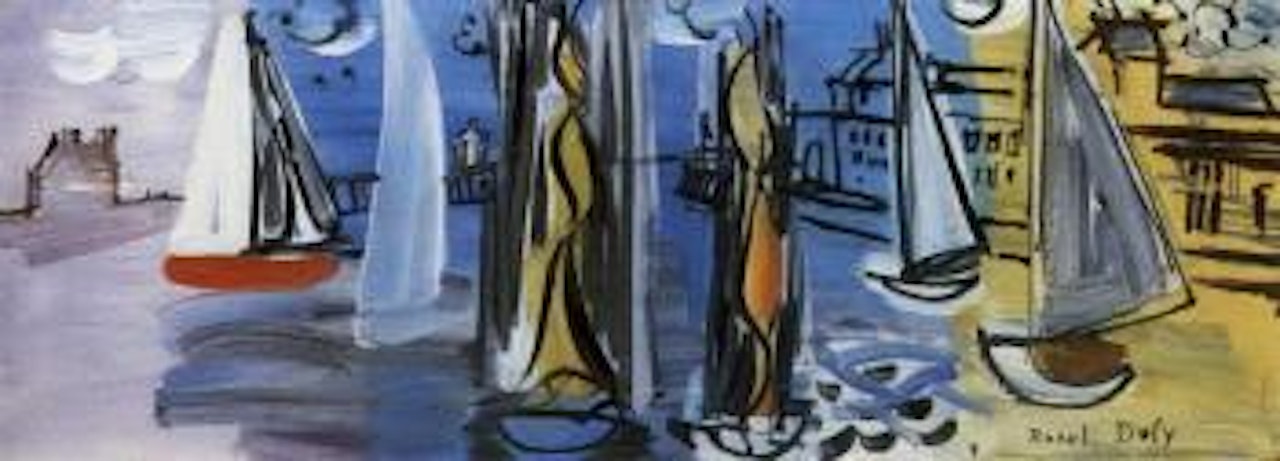 Les regates a Deauville-Trouville by Raoul Dufy