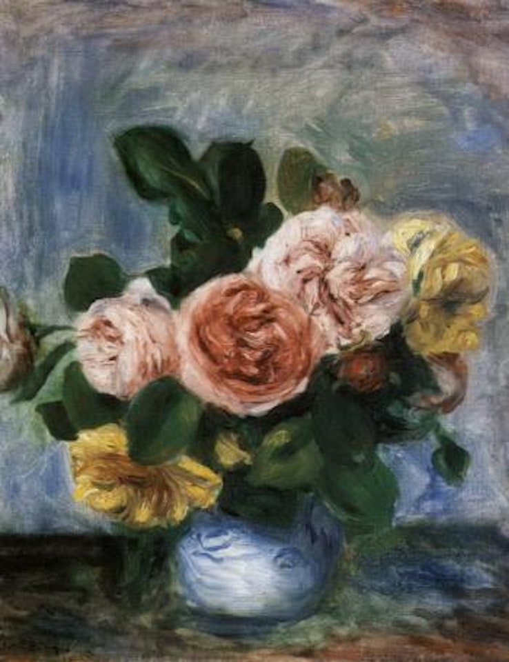Roses dans un vase by Pierre-Auguste Renoir