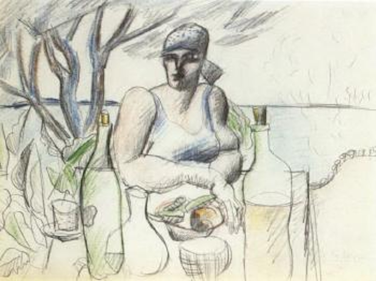 Femme a table by Le Corbusier