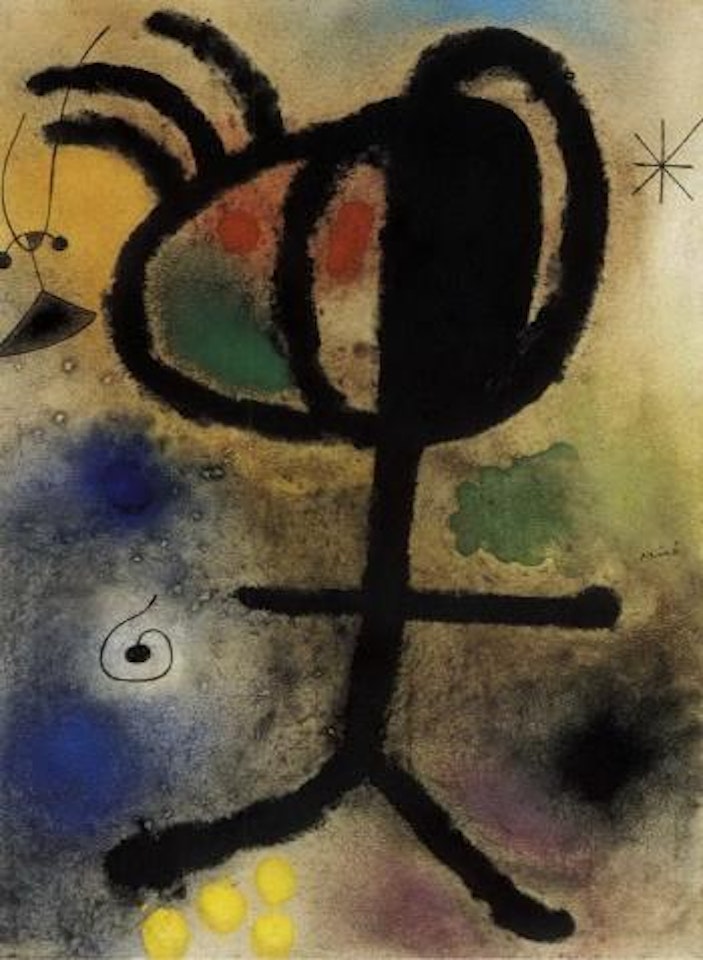 Personnage, oiseau, etoile by Joan Miró