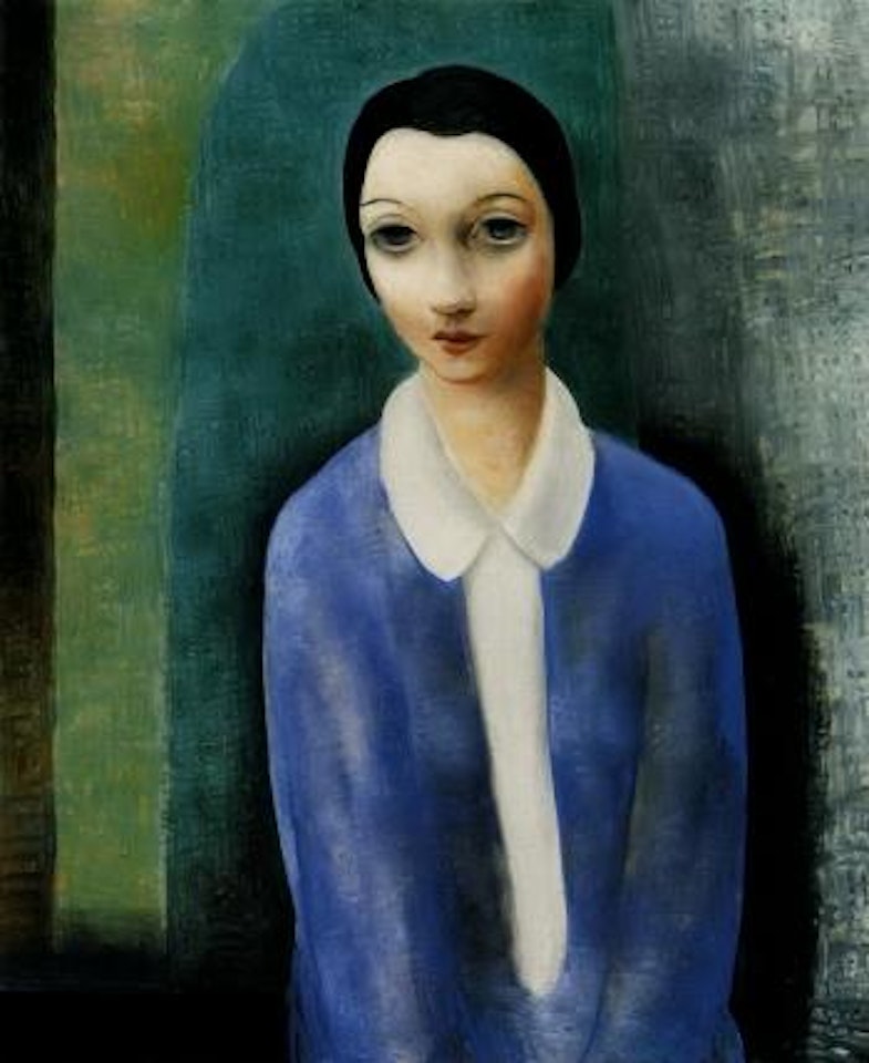 Jeune femme en bleu by Moïse Kisling