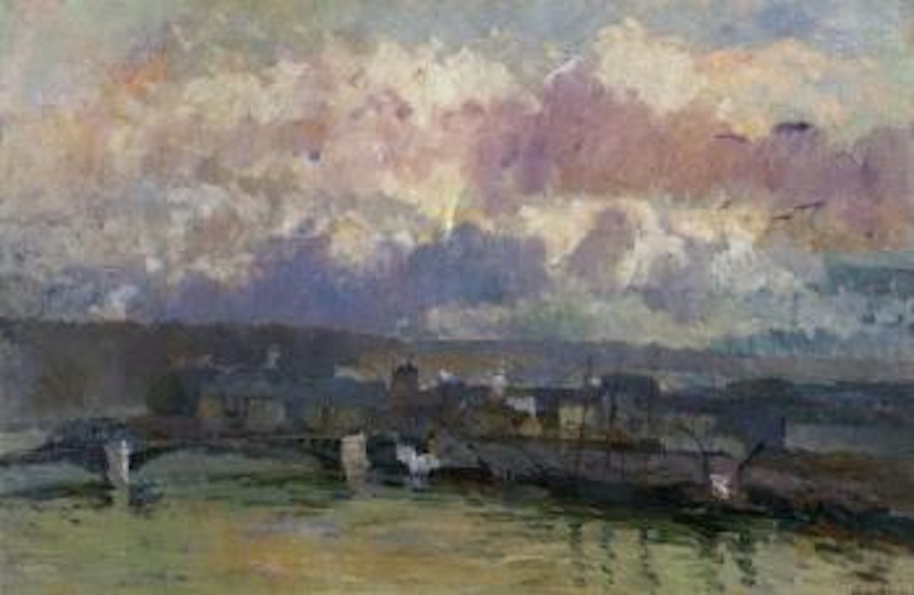 Rue de village by Gustave Loiseau