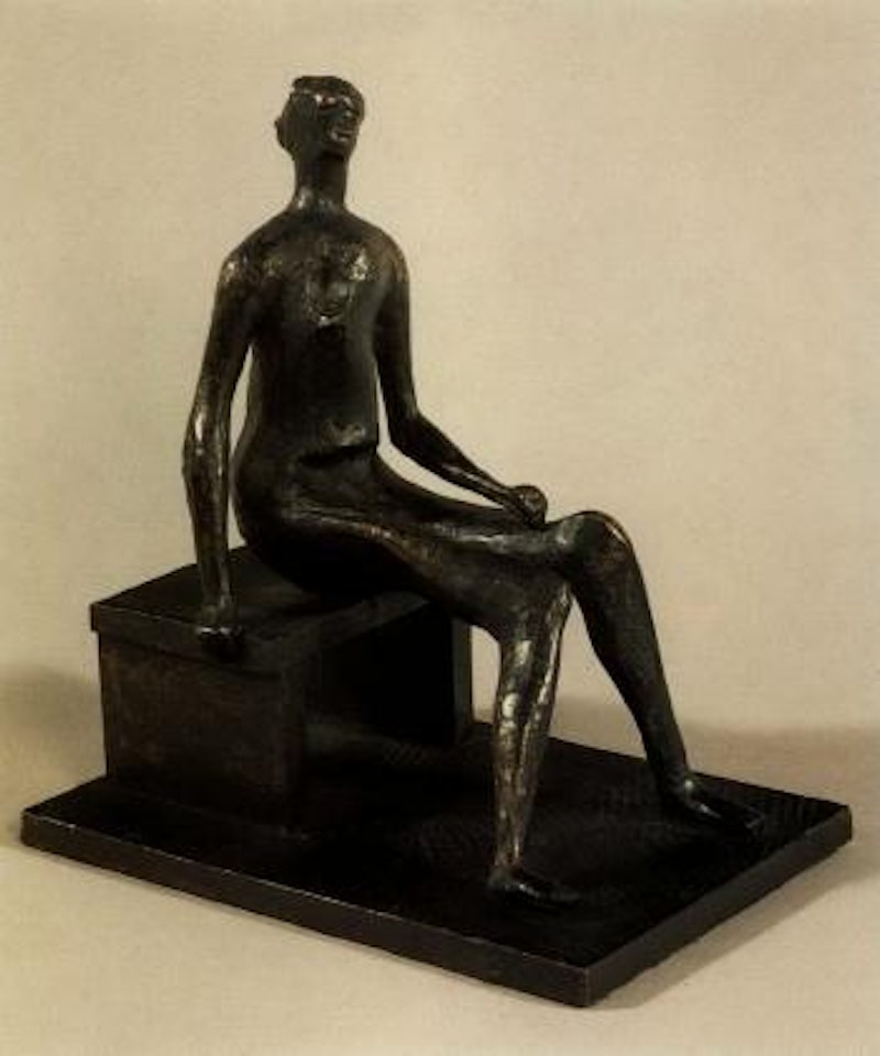 Seated girl by Henry Moore