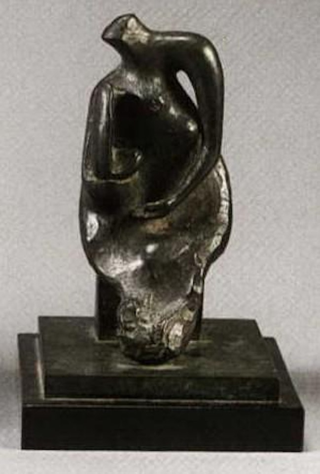 Maquette for mother and child by Henry Moore