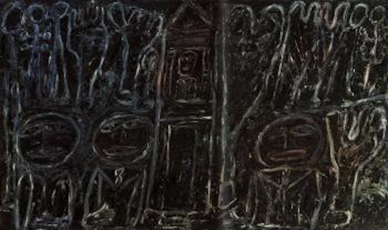 Hommes et arbres sommanbuliques by Jean Dubuffet