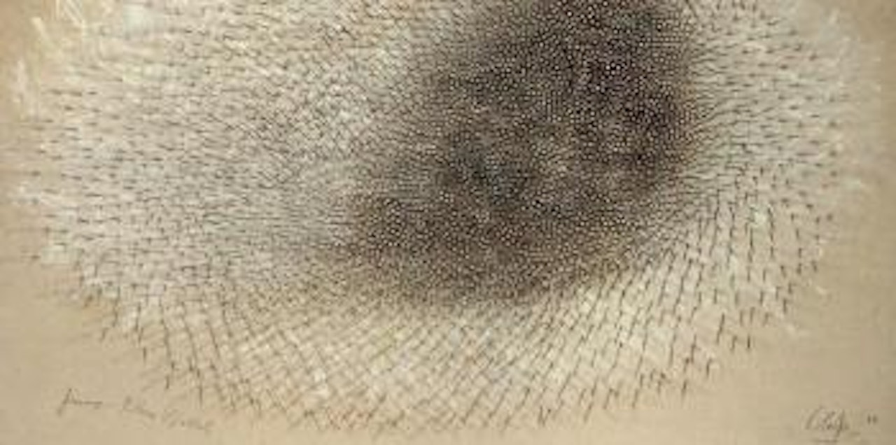 Hommage a Lothar Wolleh by Günther Uecker