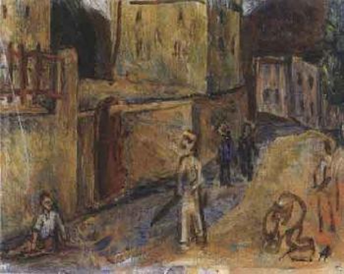 Rue d'un village by Rene Auberjonois