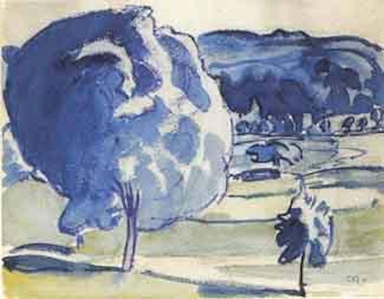 Tree landscape near Oschwand by Cuno Amiet