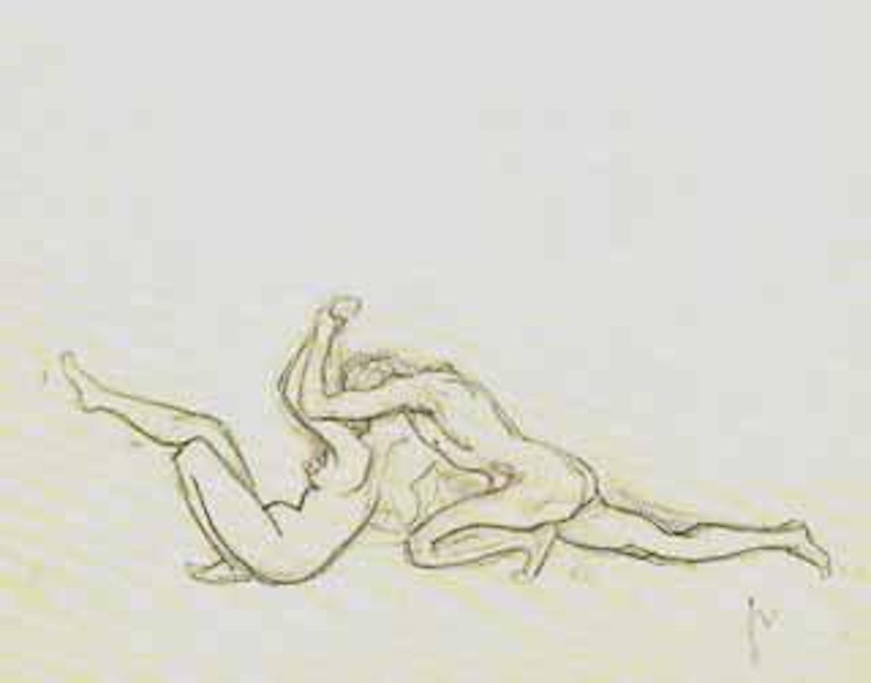 Esquisse pour 'Homme et femme' ou 'le viol' - LRZ 953 by Félix Vallotton
