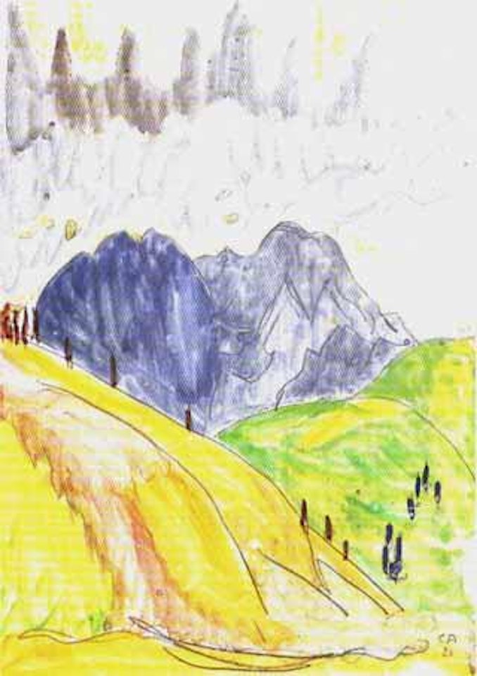 Mountain landscape by Cuno Amiet
