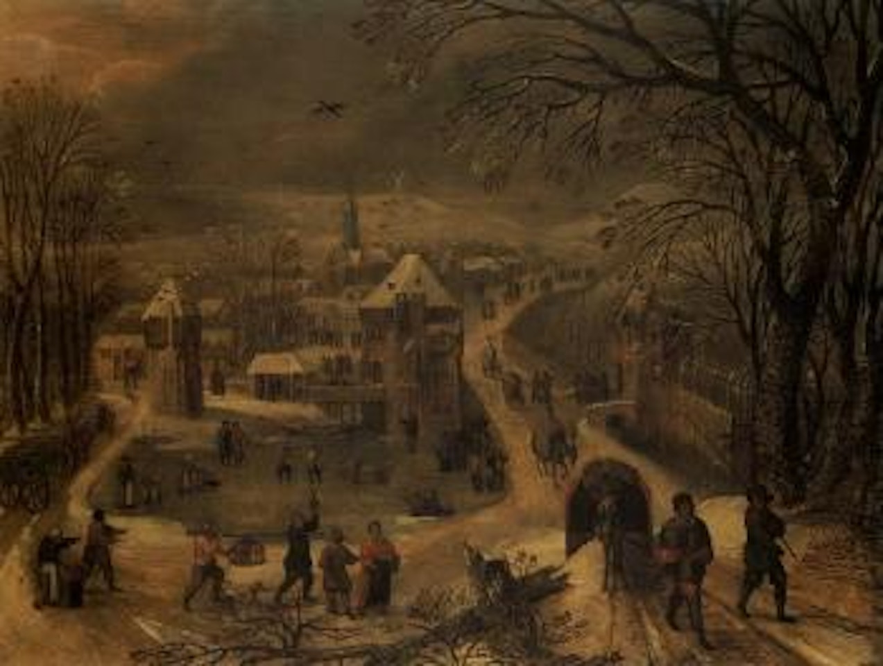 Winter landscape by Joos de Momper the Younger