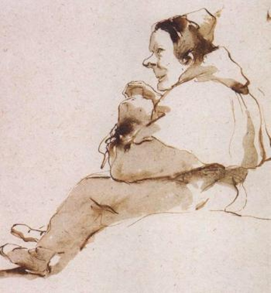 Caricature of a cleric by Giovanni Battista Tiepolo