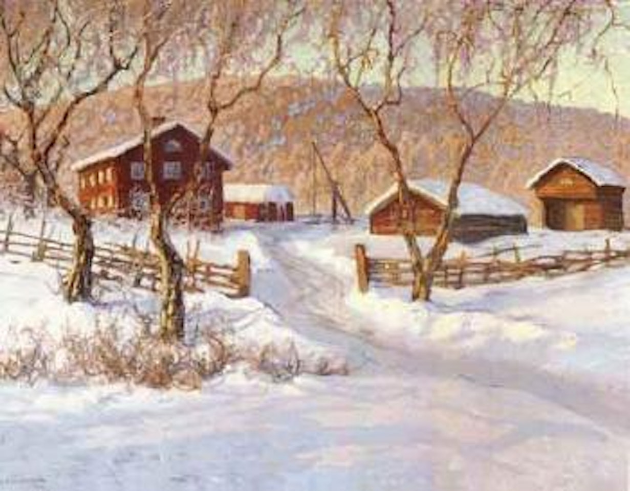 The farm Bergmansgard, Filipstads Bergslag by Anshelm Schultzberg