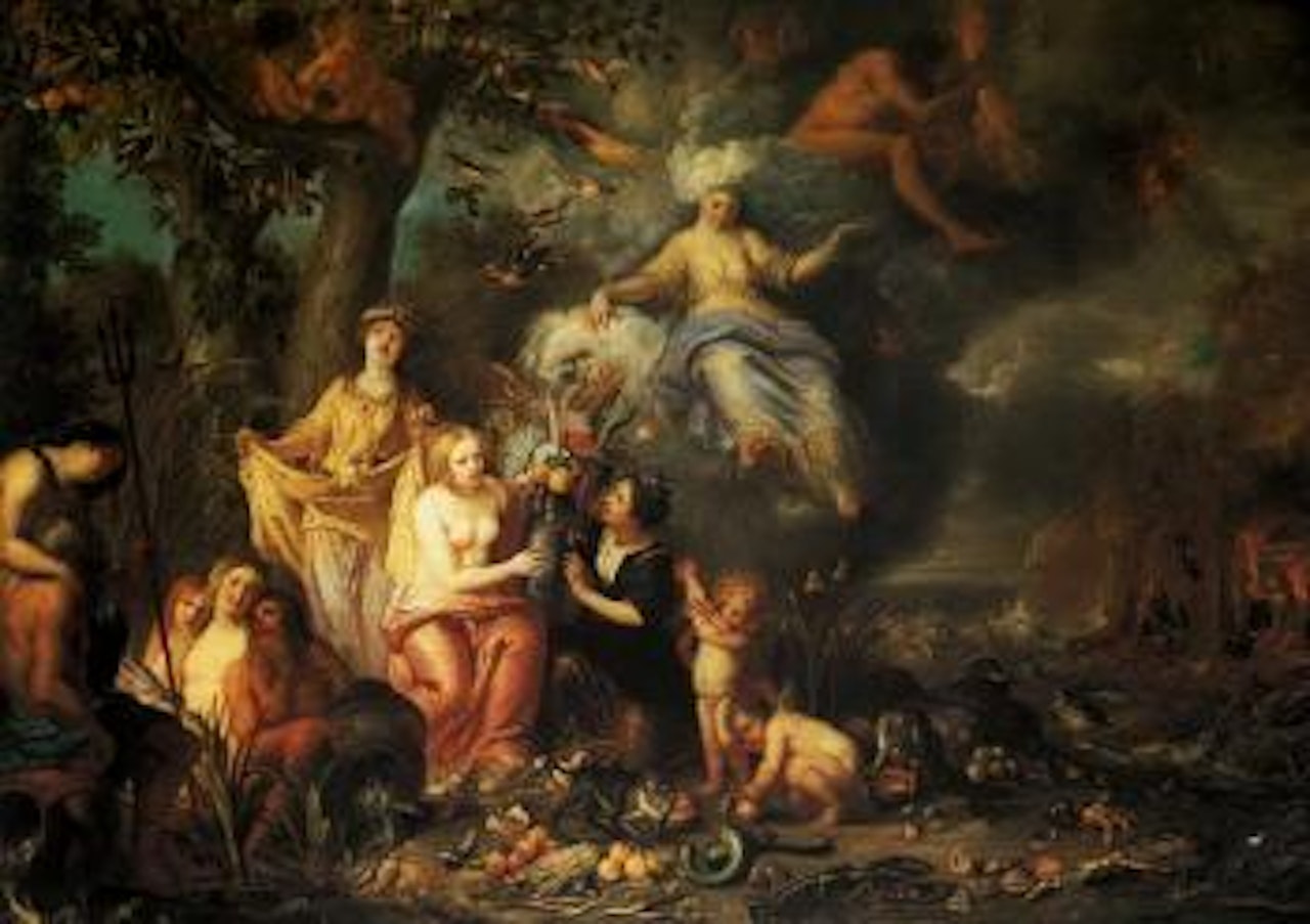 Allegory of the four elements by Jan van Kessel by Erasmus Quellinus II