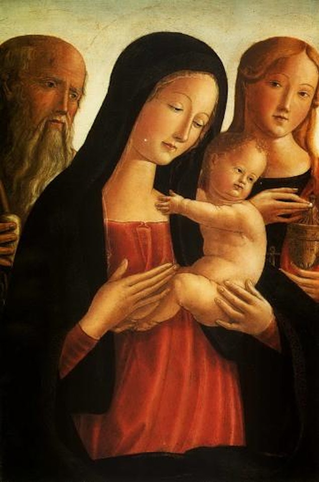 The Madonna and Child with Saints Jerome and Mary Magdalene by Neroccio di Bartolomeo de Landi