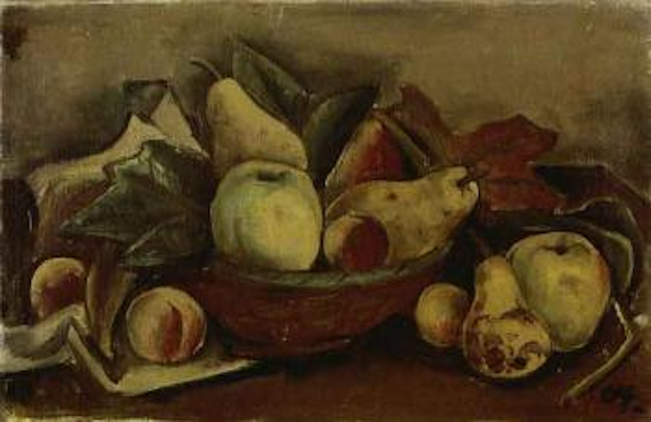 Still life with fruit by Karl Hofer