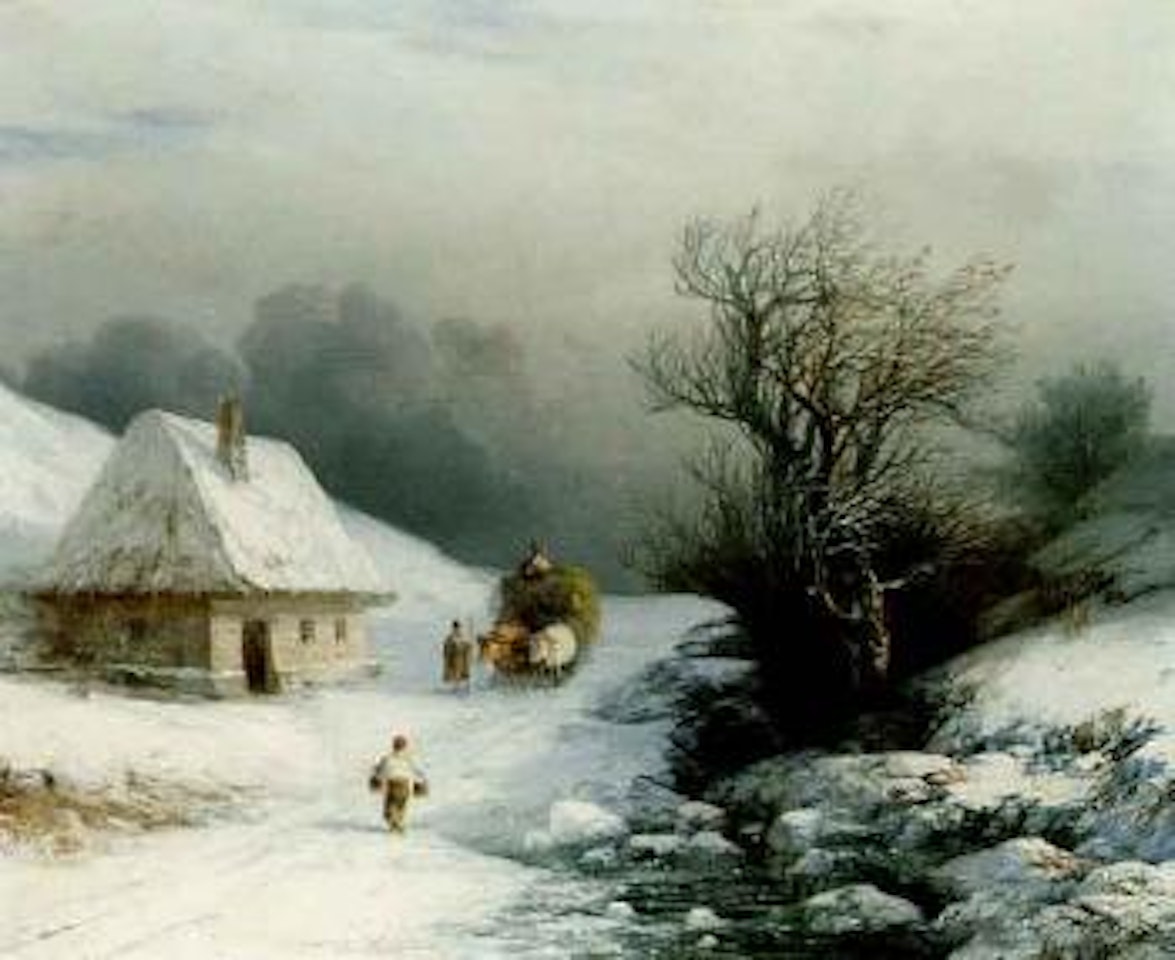 Mid-winter in little Russia, Ukraine by Ivan Konstantinovich Aivazovsky