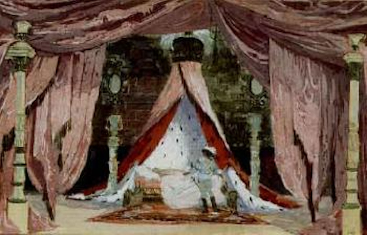 Stage design for 'Sleeping Beauty' by Mstislav Valerianovich Dobuzhinsky