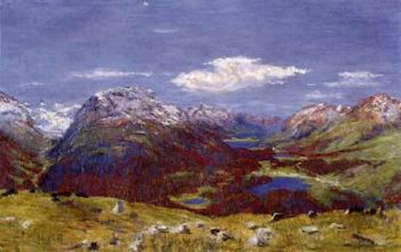View from Muottas Muragl to Upper Engadin by Giovanni Giacometti