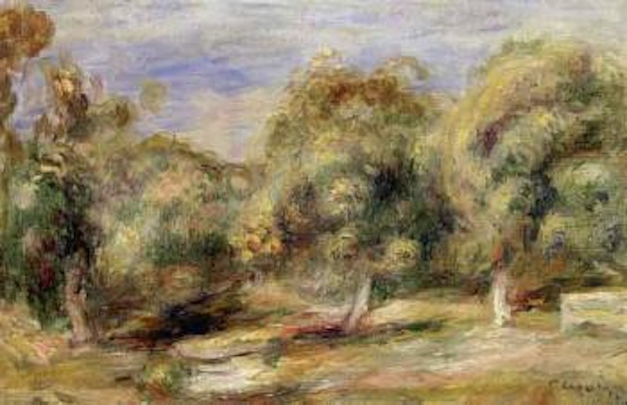 Paysage a Cagnes by Pierre-Auguste Renoir