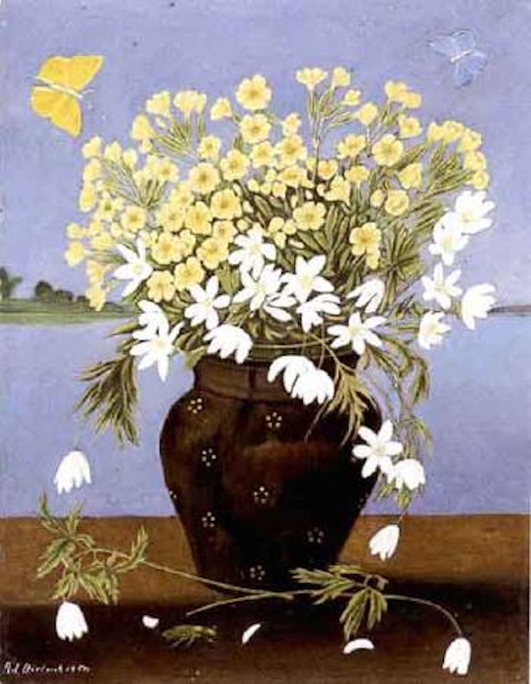 Spring bouquet with the Untersee by Adolf Dietrich