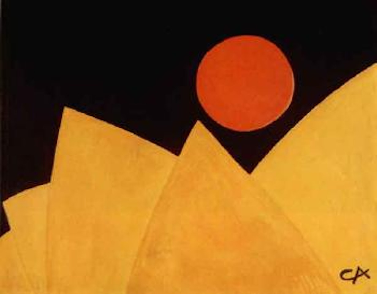 Composition with red sun by Alexander Calder